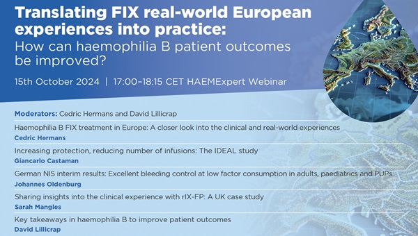 Translating FIX real-world European experiences into practice: How can haemophilia B patient outcomes be improved? Part 2