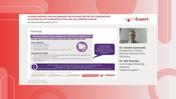 Pharmacovigilance data for pdVWF/FVIII concentrate in a ratio of 2.4:1