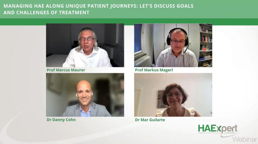 Managing HAE along unique patient journeys: Let's discuss goals and challenges of treatment