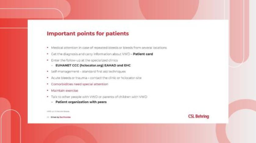 VWD patient case: 40-year old woman